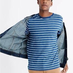 MADEWELL Allday Striped Tee Sz XL